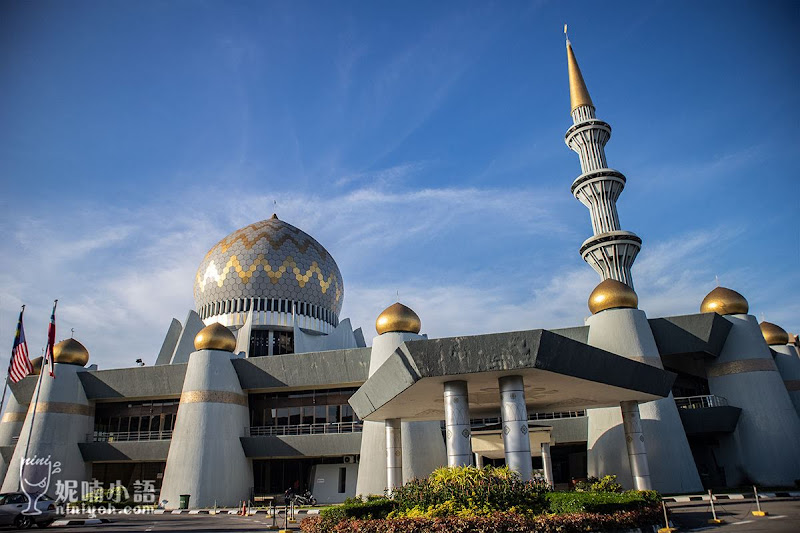 【沙巴亞庇景點】州立清真寺Sabah State Mosque。耗資三億台幣重金打造