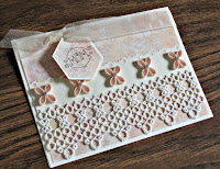 Mother's Day Card with Quilled Flowers and Lace