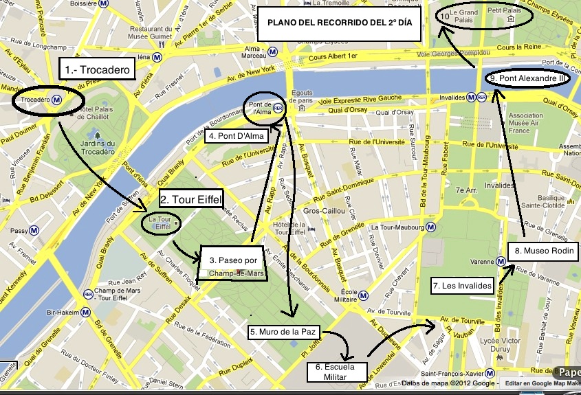 Visitar París en 6 días Día 2. Martes 24 de Julio del 2012 Visitar París en 6 días Día 2. Martes 24 de Julio del 2012