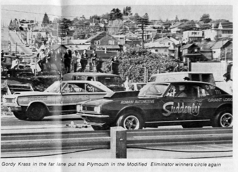 racin' thru the raindrops Mission Raceway Park, 1970