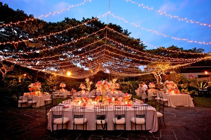 Decoração de casamento e festas com Luzinhas ou cortina de LED - as