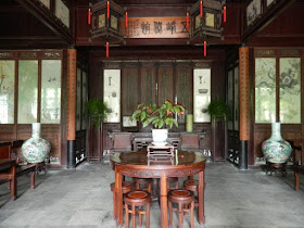Sitting area at Lingering Garden Suzhou China by garden muses-not another Toronto gardening blog