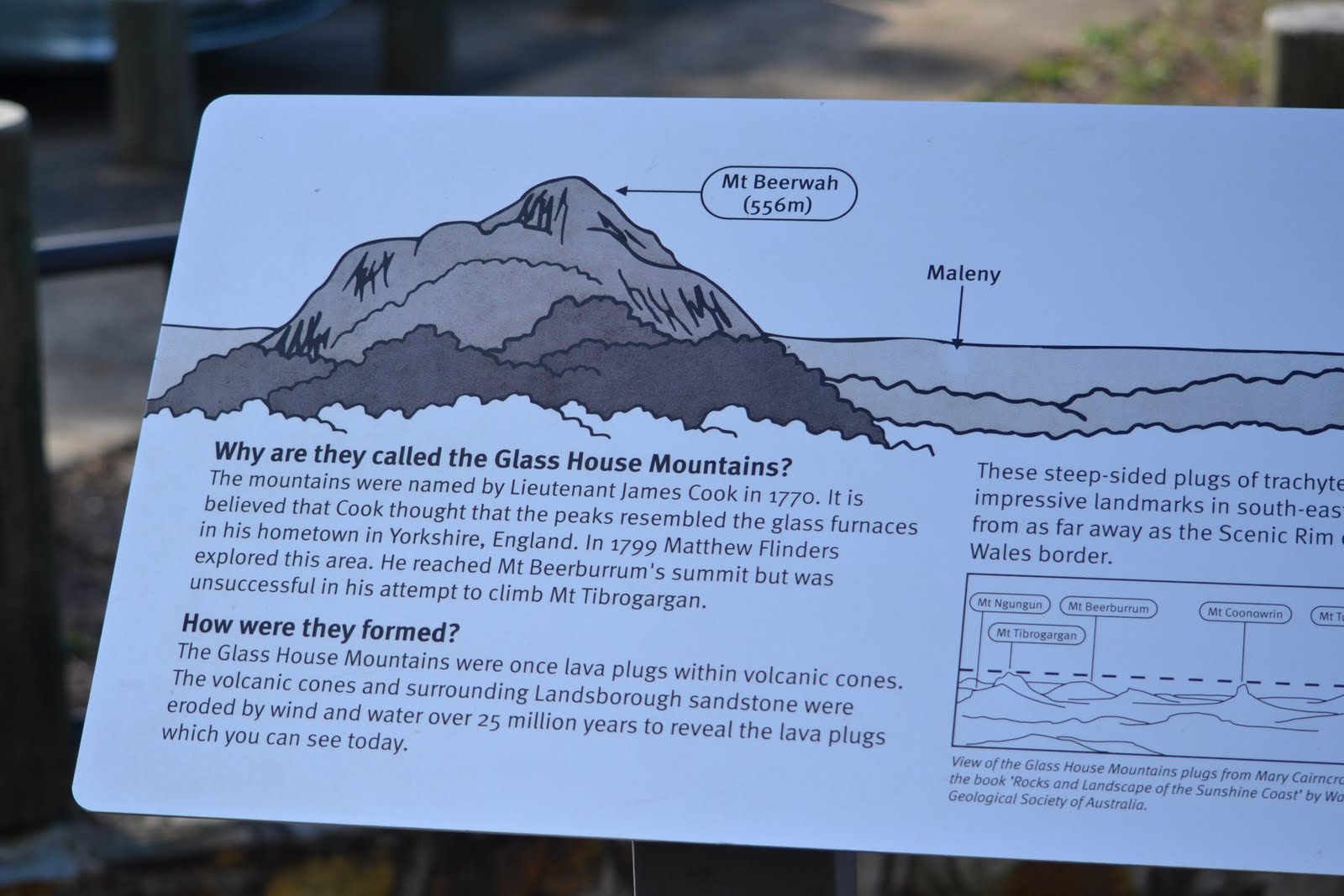 Light travel Glass House Mountain drive