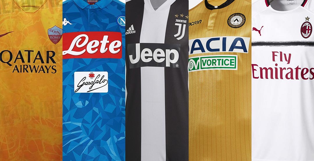 serie a team jerseys