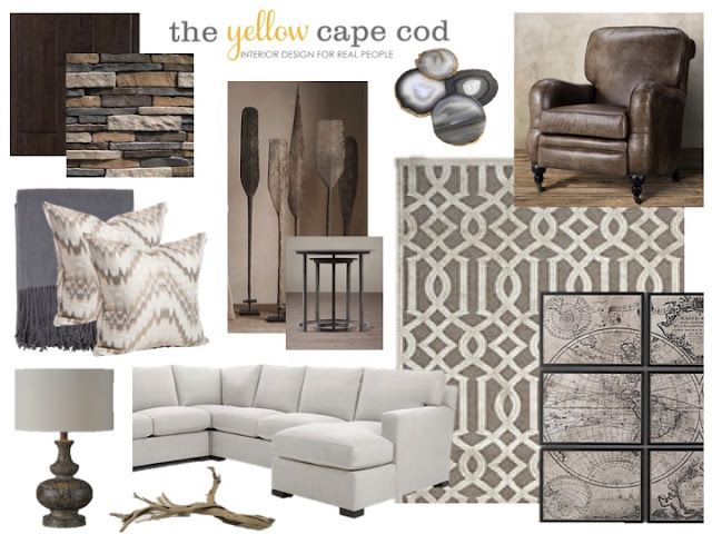 The Yellow Cape Cod: A Unique Family Room Inspired by a Families Travel ...