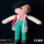 patron gratis muñeca amigurumi, free pattern amigurumi doll 