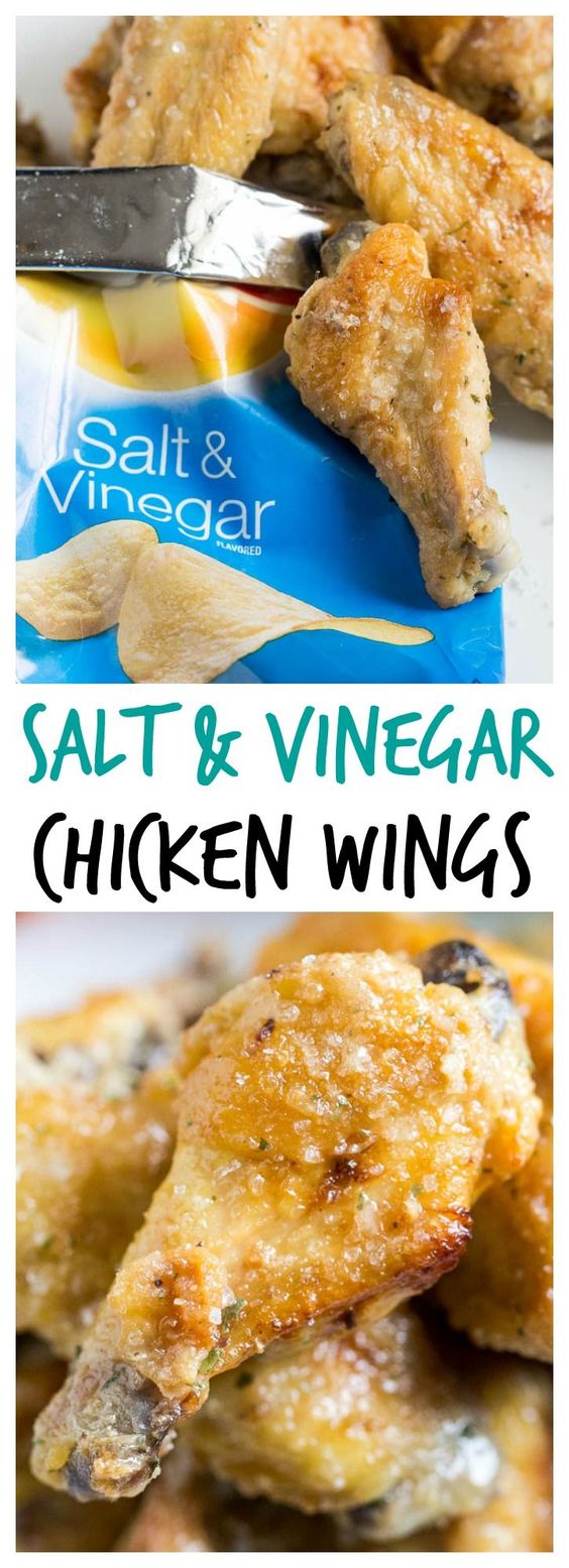 Baked Salt & Vinegar Chicken Wings Kristin Food