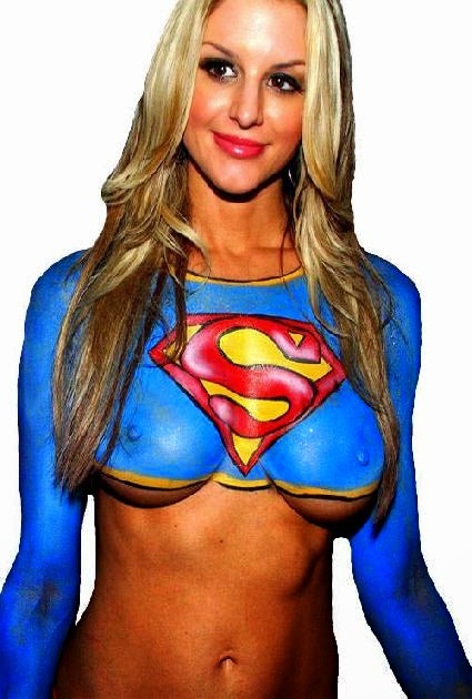 Supergirl Body Paint