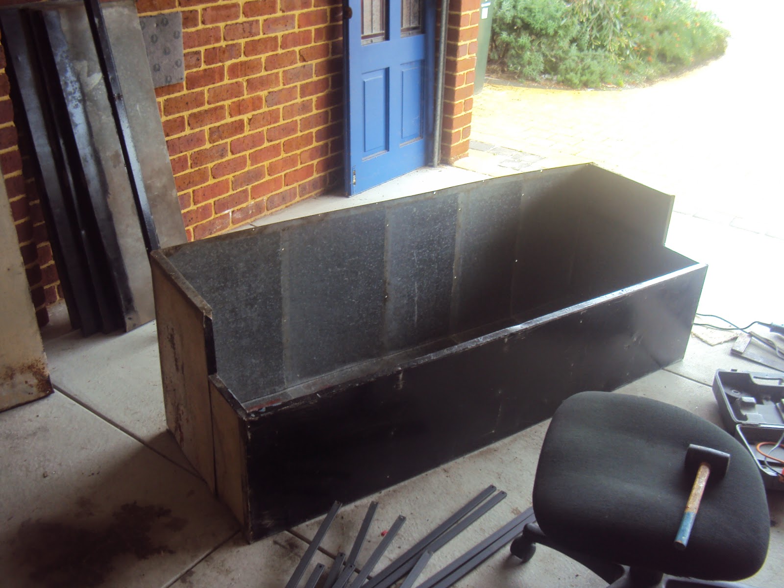 caravan refit tool box for new draw bar
