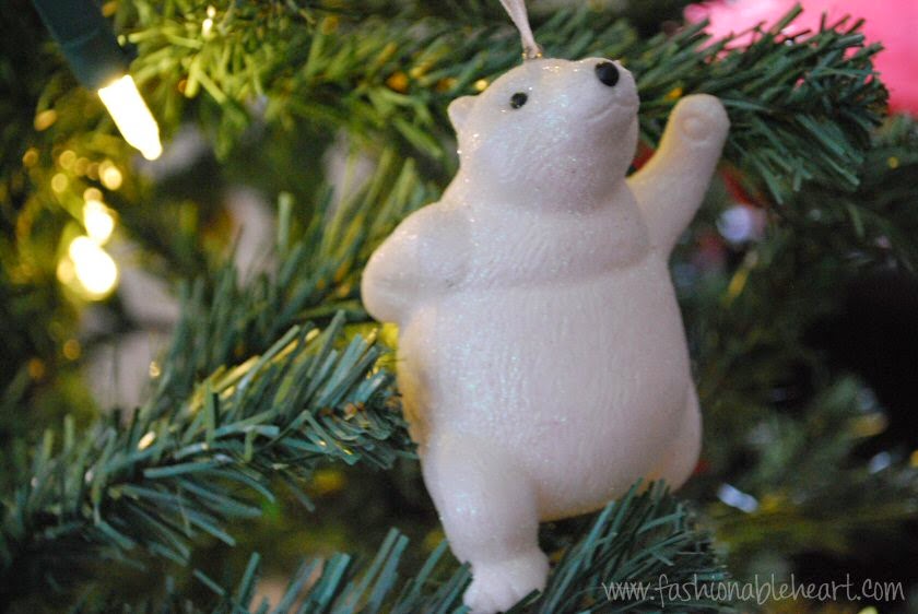 christmas ornament polar bear