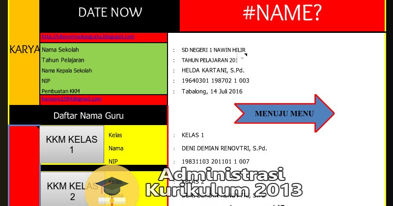 Aplikasi KKM Kurikulum 2013 Untuk SD, SMP, SMA Versi