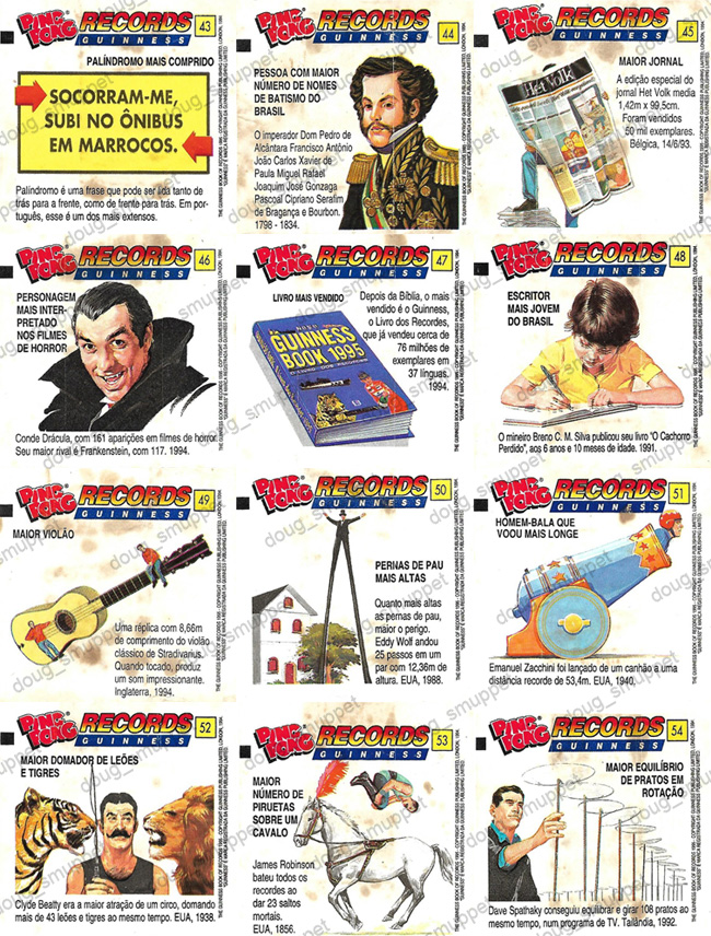 Coleções Ping Pong Ploc Ping Pong Records Guiness