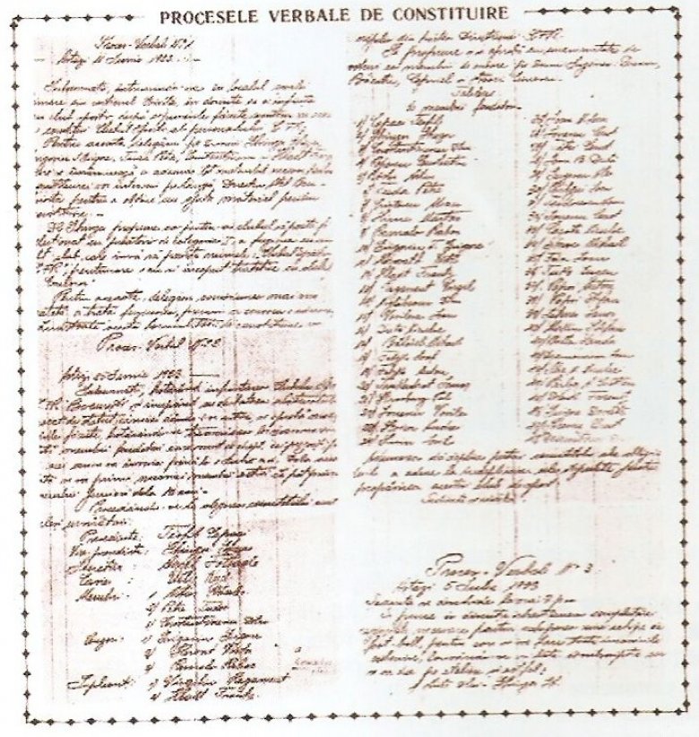 CFR Bucureşti (1923) - Proces verbal de constituire