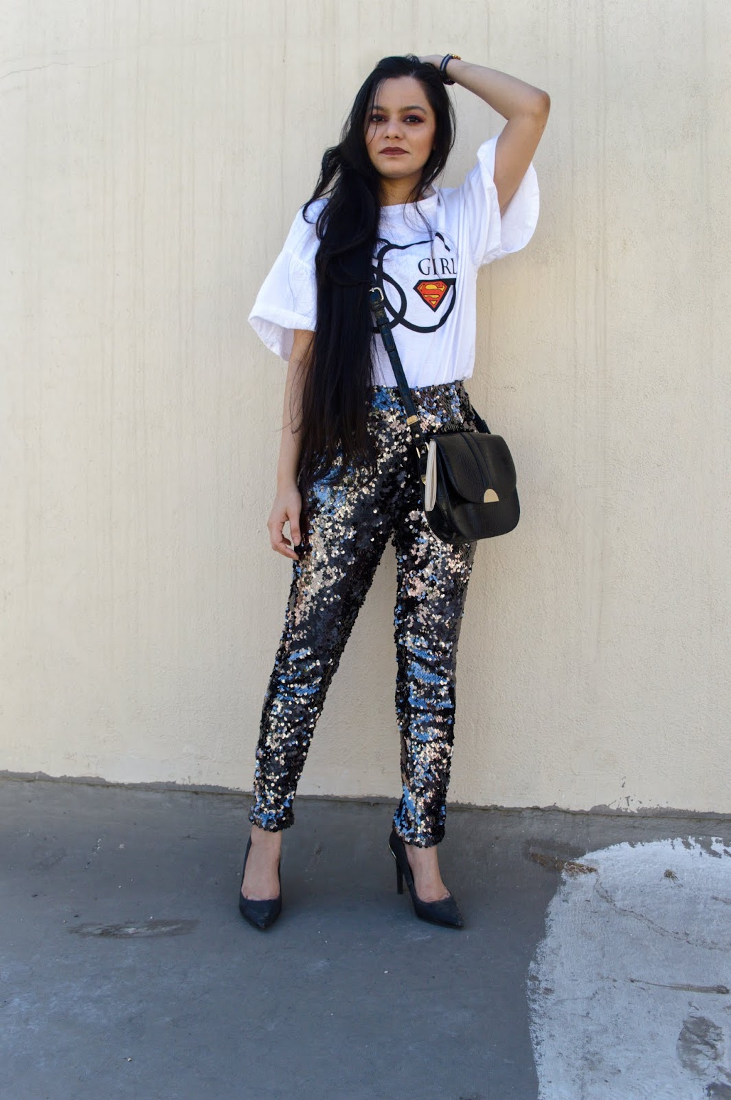 Three Ways to Wear : Sequin Trousers - Chiconomical