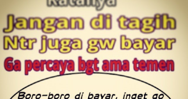 Gambar Sindiran Buat Yang Punya Hutang - Perumperindo.co.id