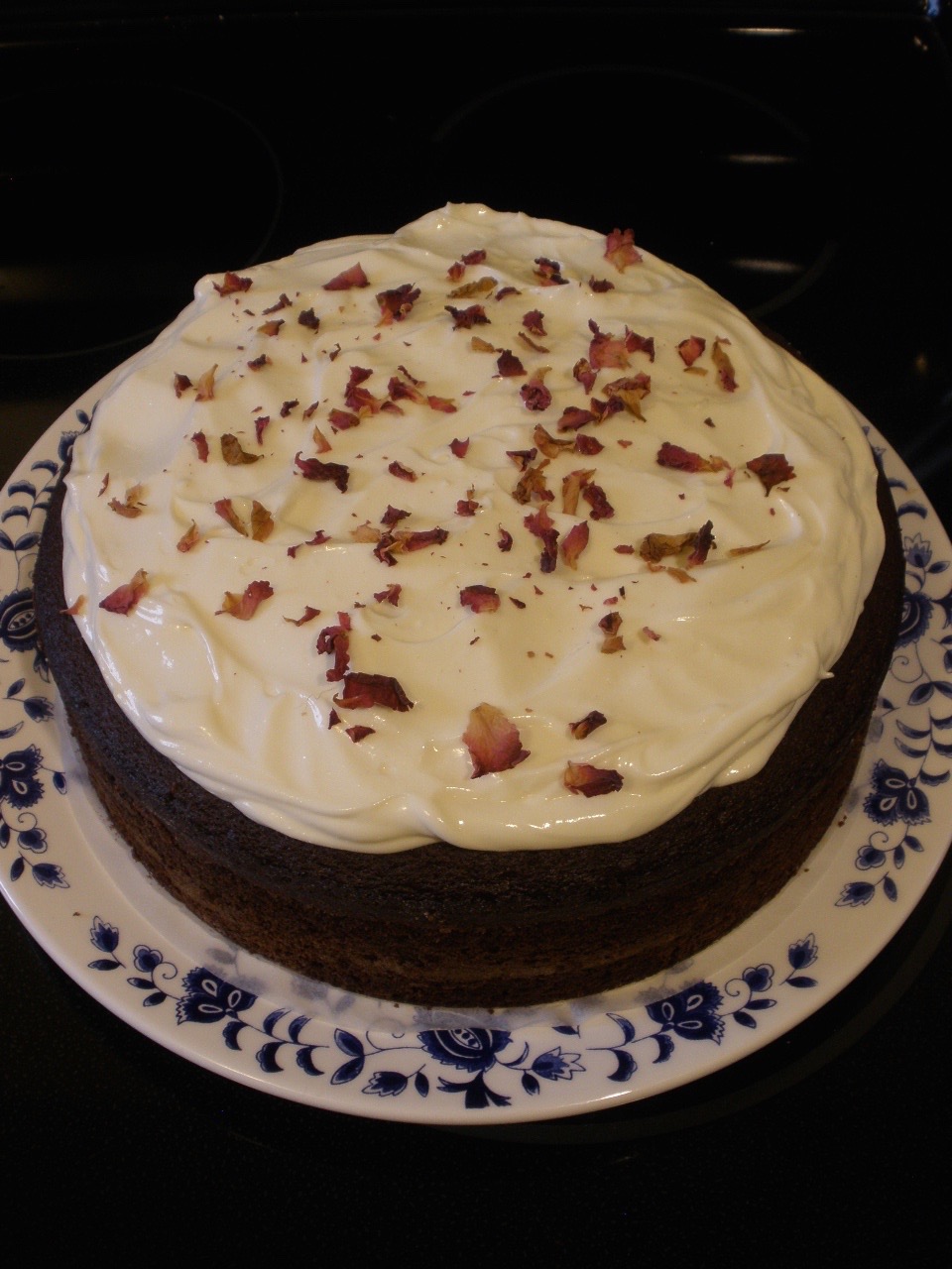 the half cut cook Chocolate Guinness Cake