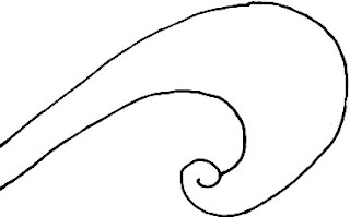 Sketsa awal motif bali model patra Punggel 