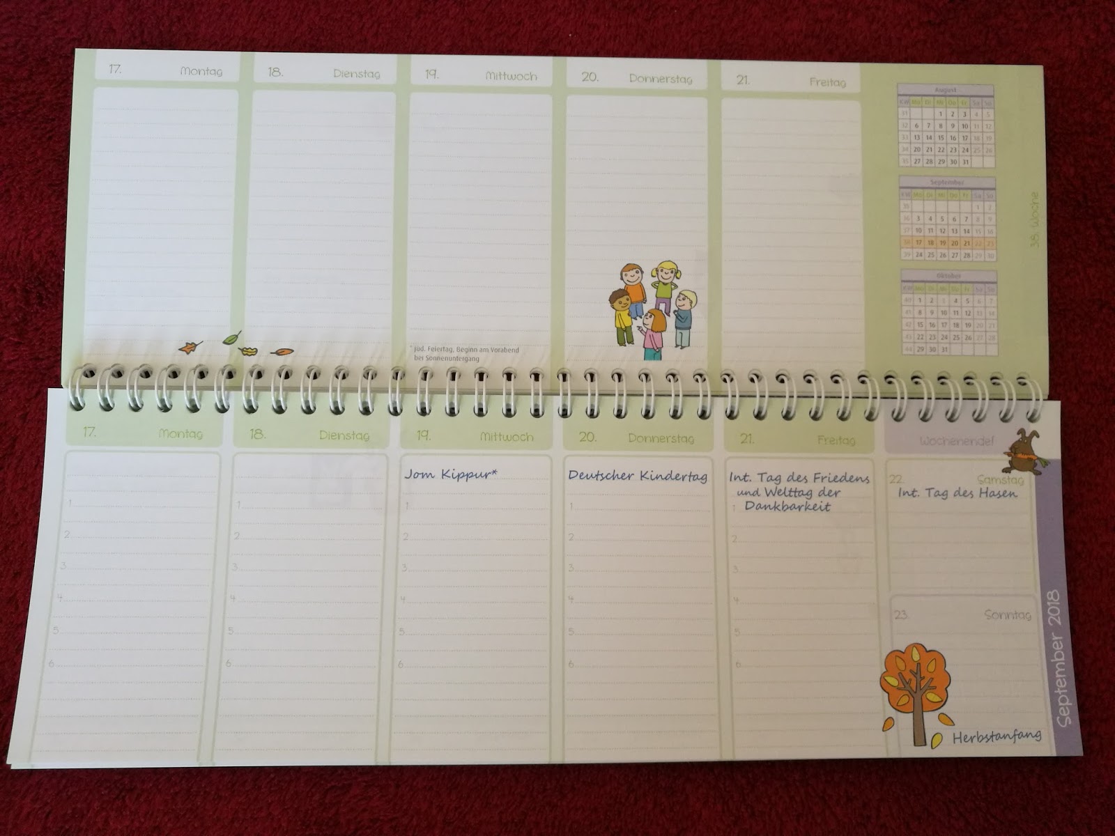 Blog "Dirk liest und testet": Wochen-Tischkalender für ErzieherInnen