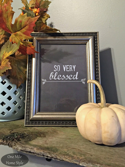 So Very Blessed 5x7 Printable - One Mile Home Style