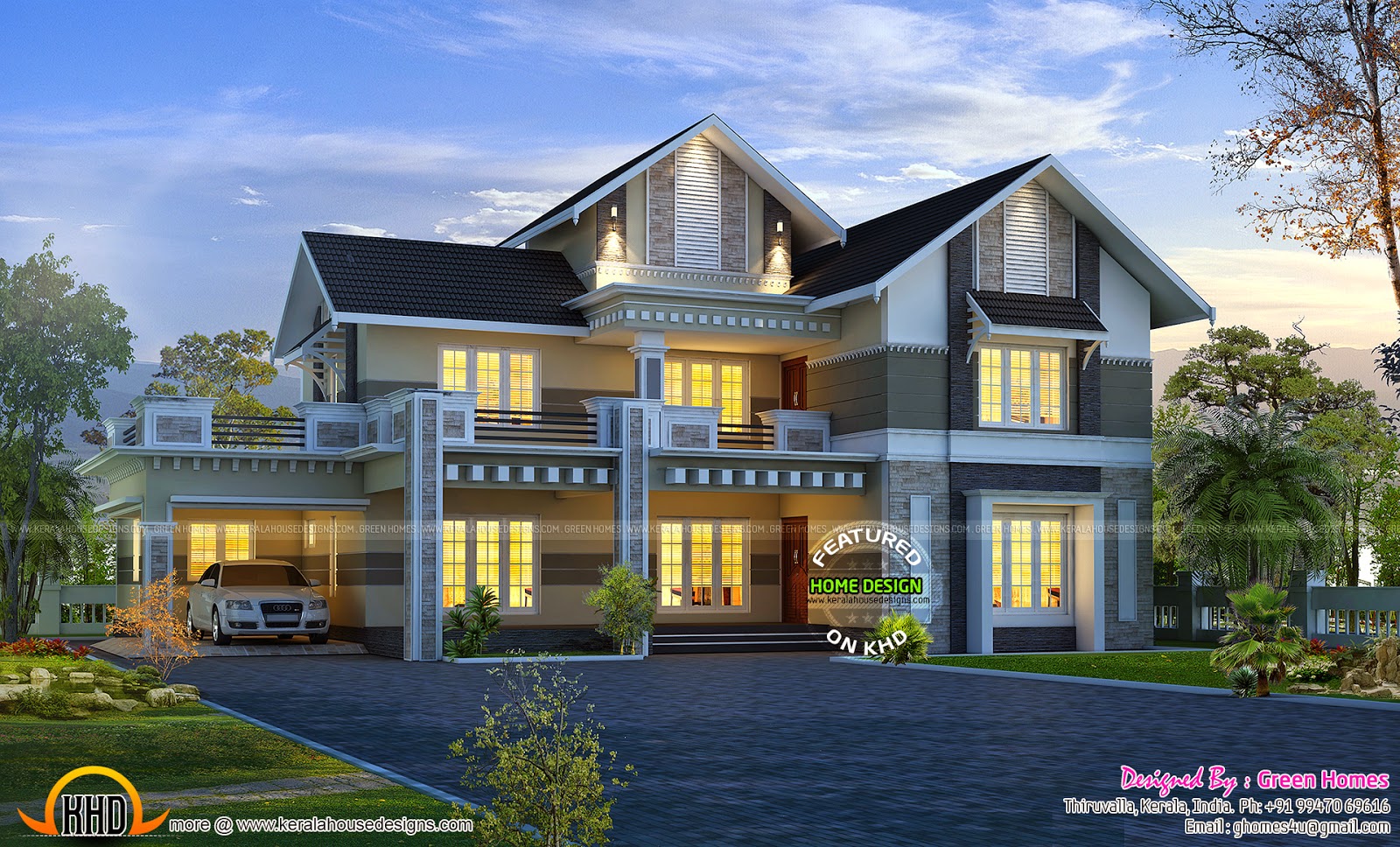 25 Elegant Home Design Plans Kerala Style