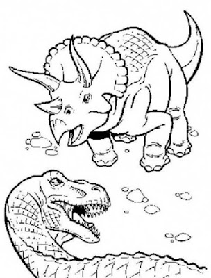 Triceratops coloring page 9