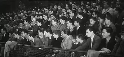 Tribuna de espectadores en el II Encuentro Ibérico de Ajedrez 1946