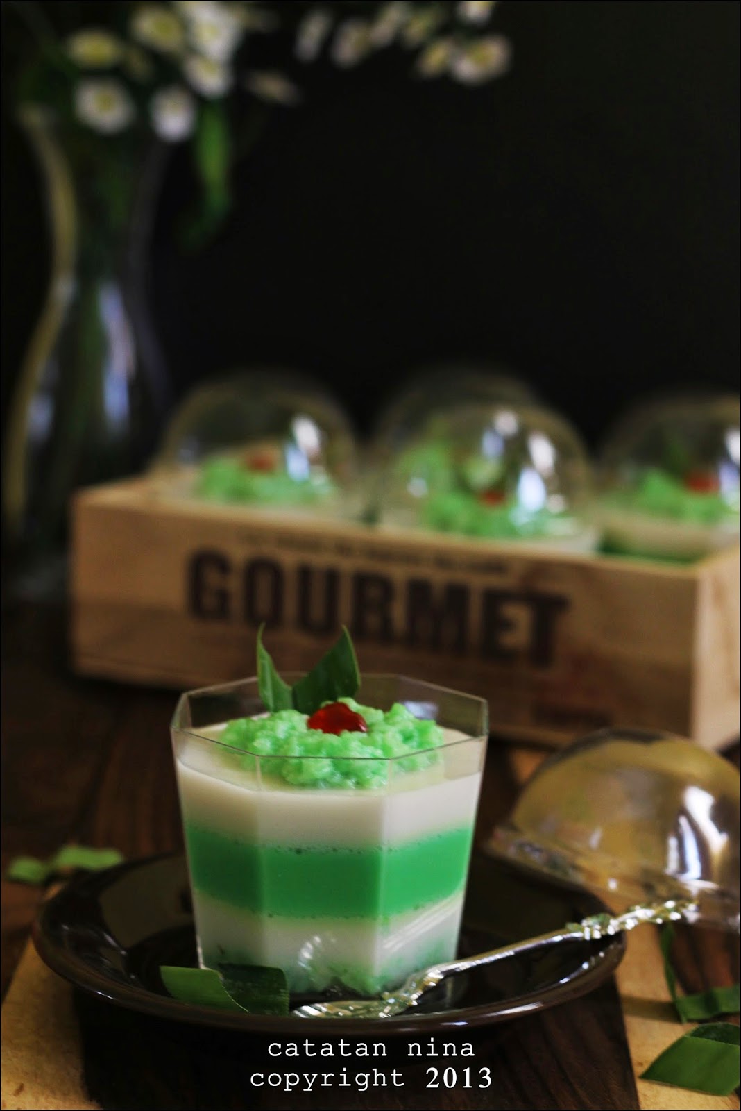 PUDING LAPIS TAPE KETAN HIJAU Dapur Atom Menyajikan Berbagai Resep