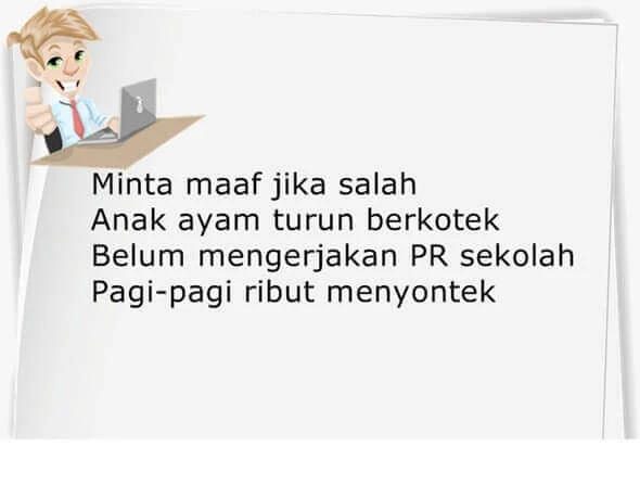 pantun tentang anak sekolah