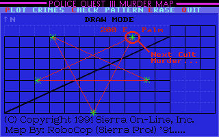 Police Quest 3 Murder map