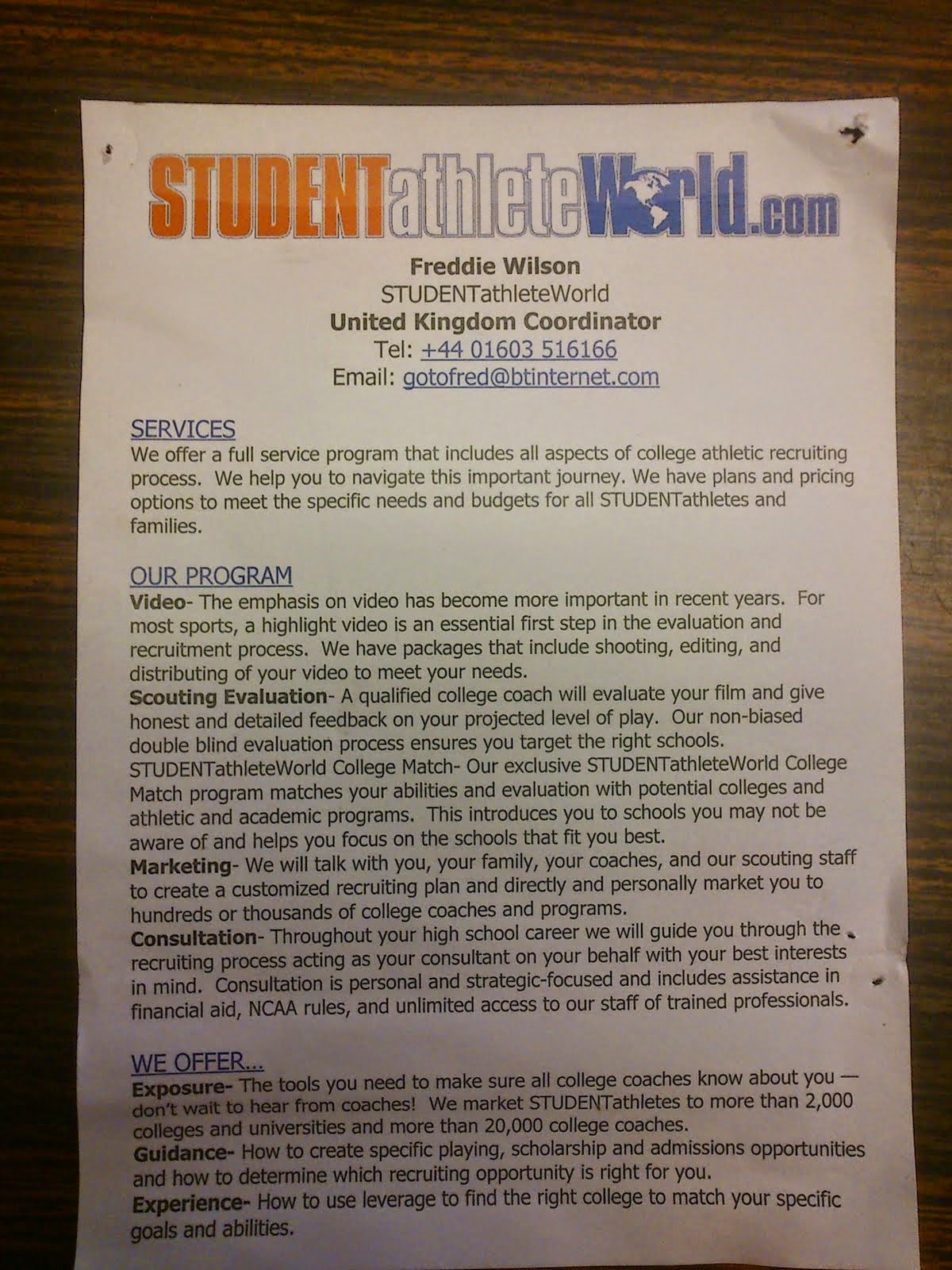 WENSUM SPORTS CENTRE PARKING