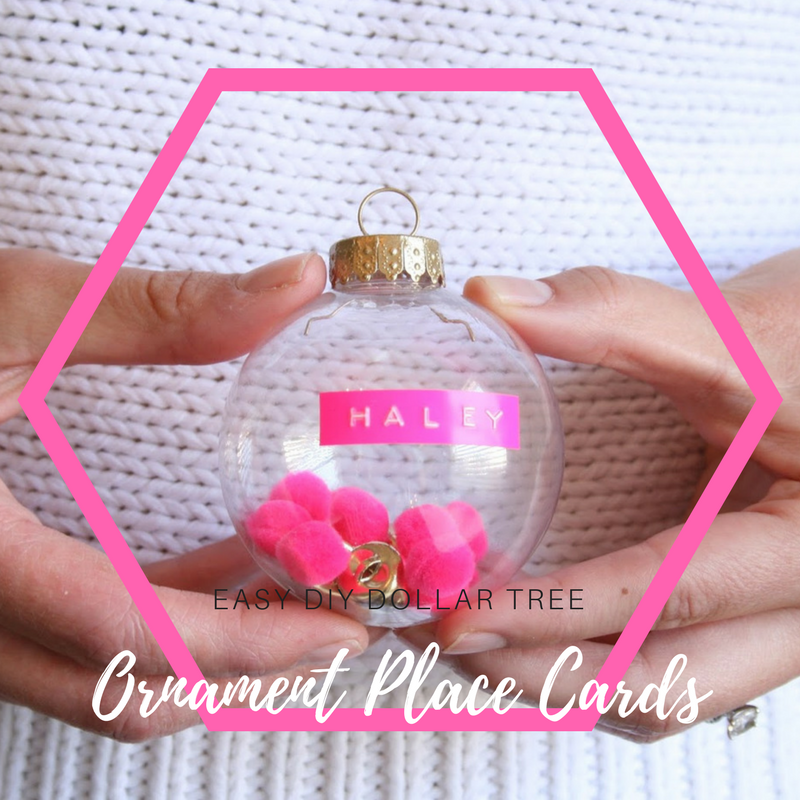 Not So Cli Shea Easy Diy Dollar Tree Ornament Place Cards