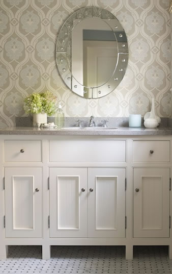 wallpapered bathroom ideas wallpapered bathroom ideas