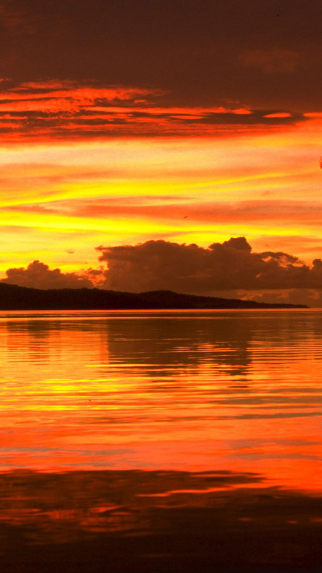 Free Download Ocean Beach Sunset HD iPhone 5 Wallpapers - Part One