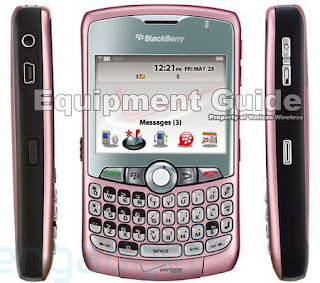 Pink BlackBerry Curve 8330 on Verizon