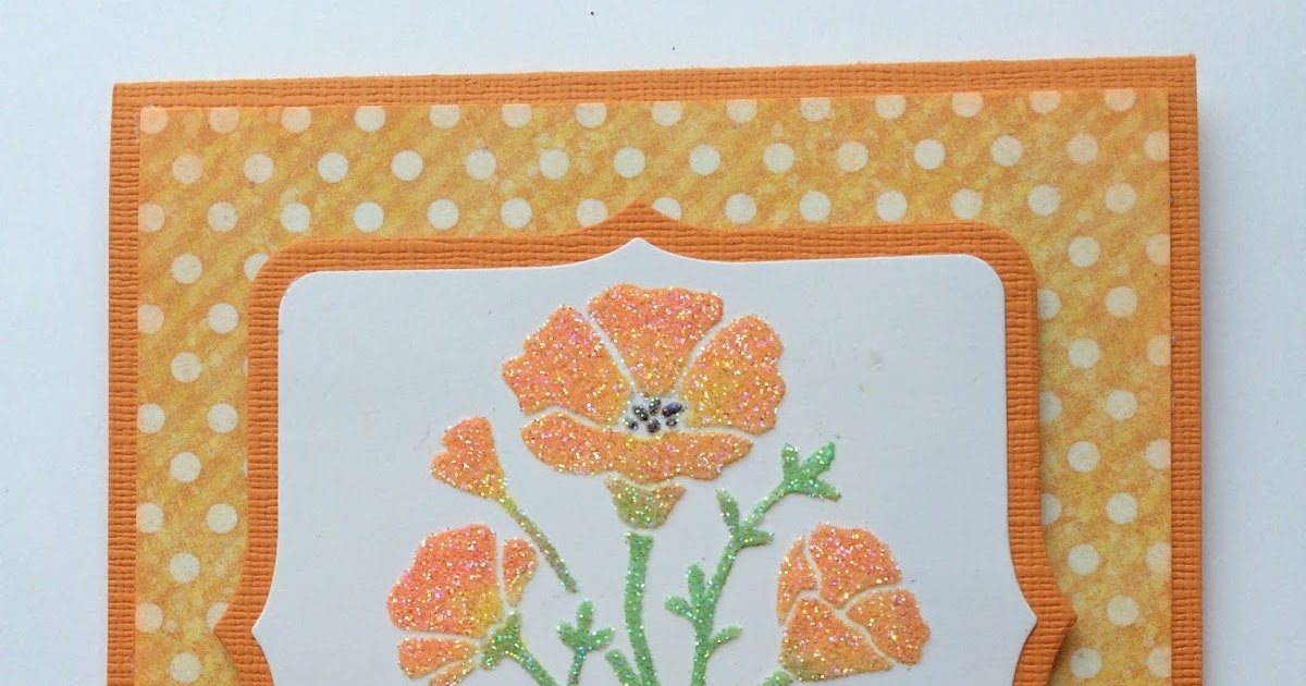 Artfully Articulate: CA Poppies Stencil