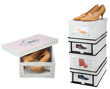 breathable collapsible shoe boxes