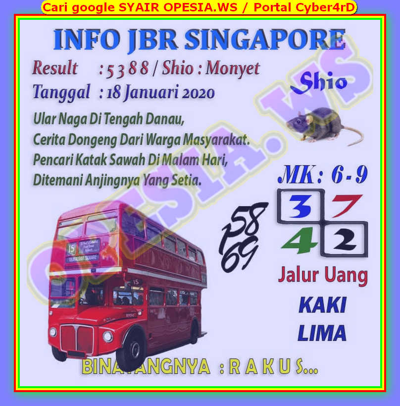 Kode Syair Singapore 18 Januari 2020 Forum Syair Togel Hongkong Singapura Sydney Kode Syair Singapore 18 Januari 2020 Forum Syair Togel Hongkong Singapura Sydney