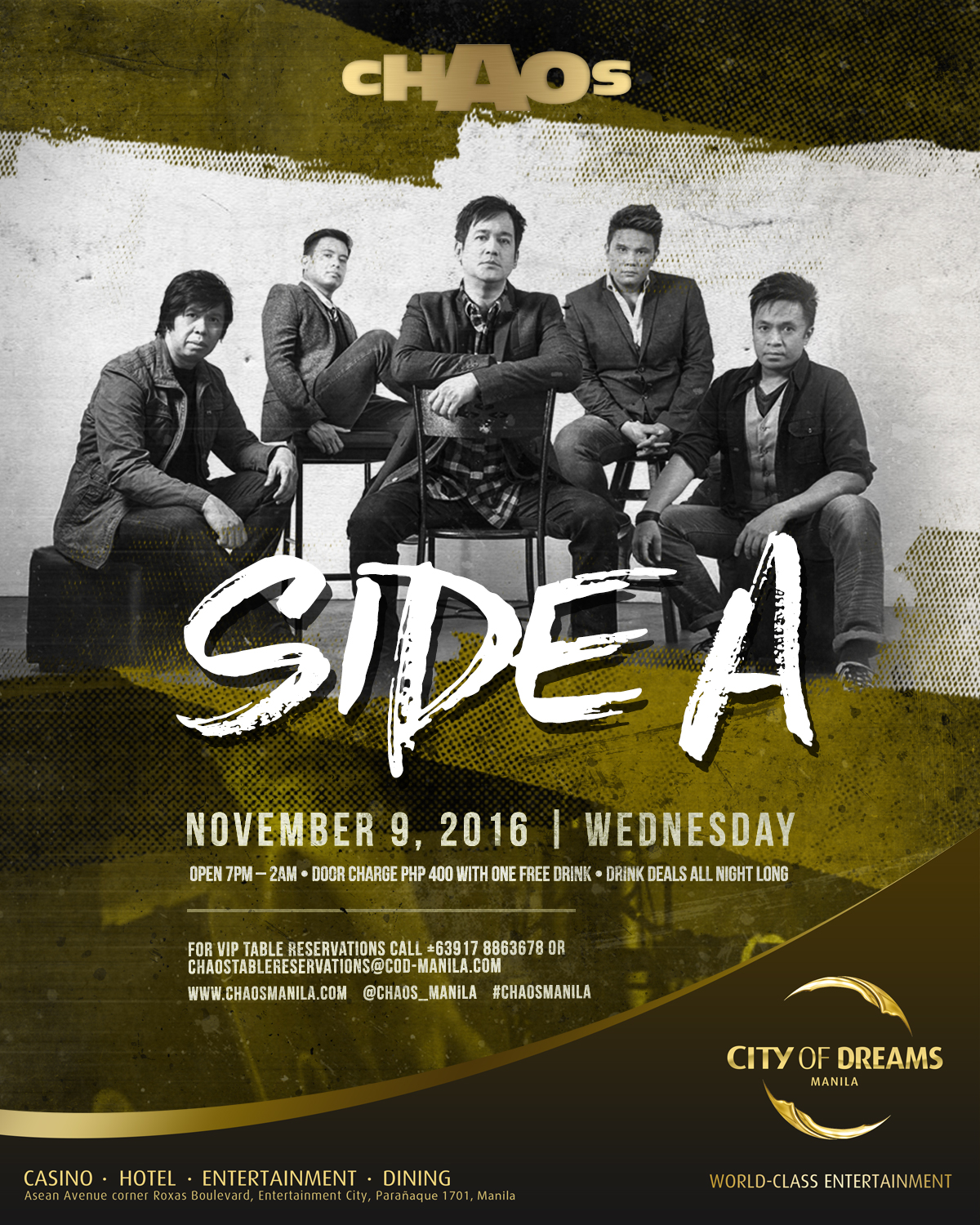 SIDE A, FREESTYLE AND OTHER TOP OPM ACTS TO PERFORM AT CHAOS
