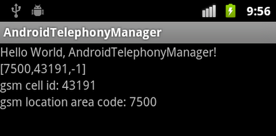 Get cell location on a GSM phone, getCellLocation()
