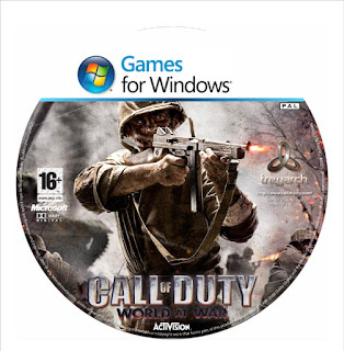 Call Of Duty world At War Disk Label