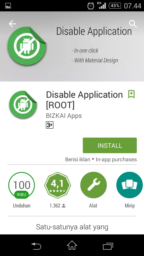 Disable apps. Tractor disable sync. Disable apps. Done app. System apps.