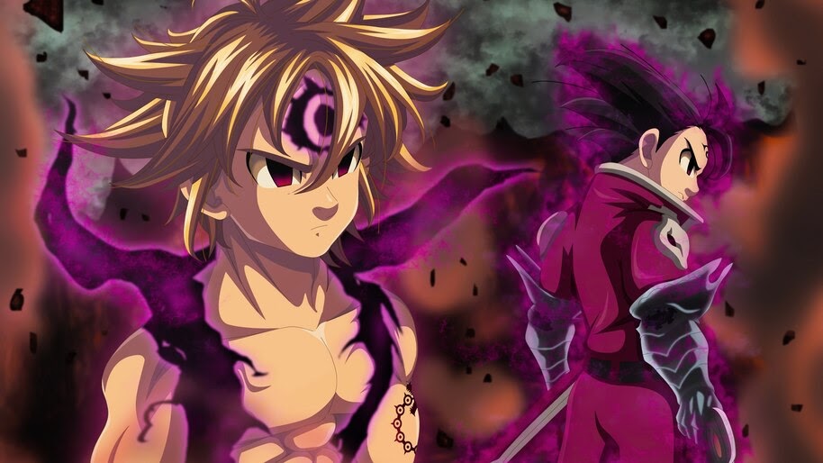 Meliodas and Zeldris, [Nanatsu no Taizai], 4K, #4.1175 Wallpaper