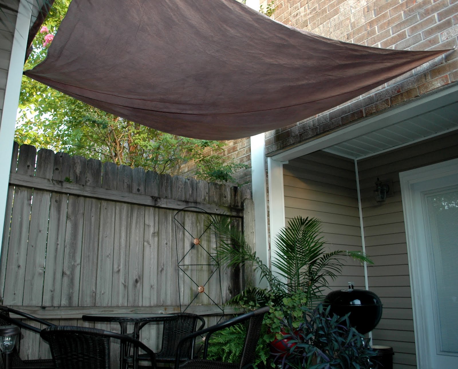 homemade tarp canopy