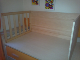 elTallerdeCarlos: Pisos reducidos. Mueble cama-cuna con cambiador