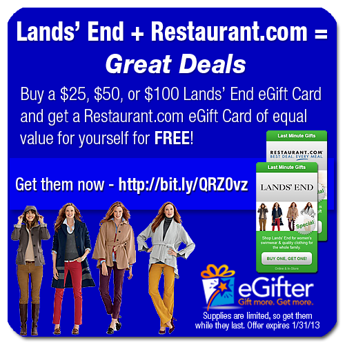 eGifter Land's End + = Great Deals