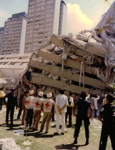 Imagen de Tlatelolco después de los sismos de 1985