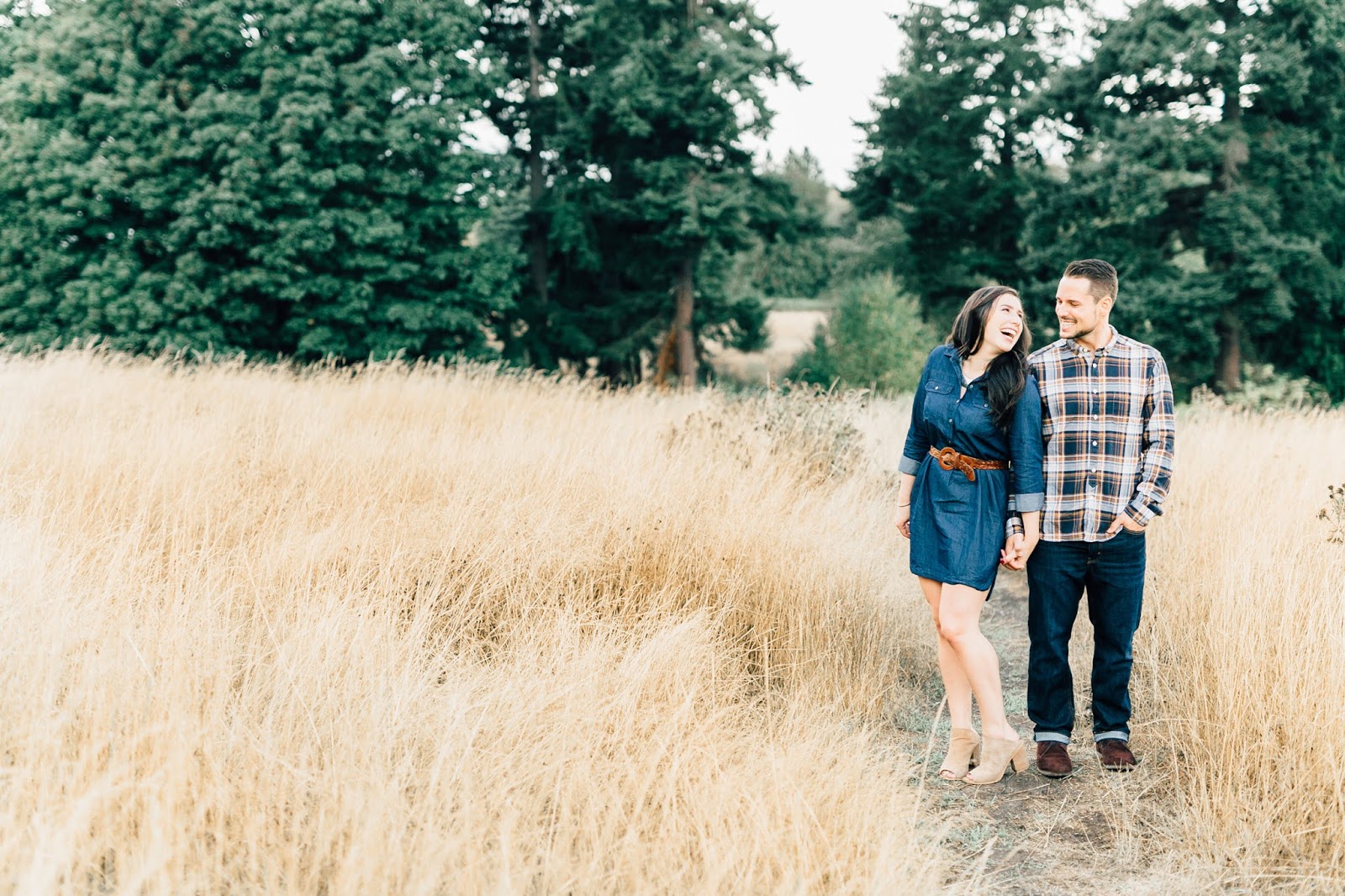 Golden Fall Engagement Session by Seattle Wedding Photographer Something Minted