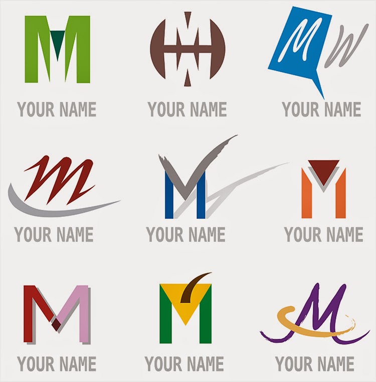 Logo Huruf M Keren Rahman Gambar