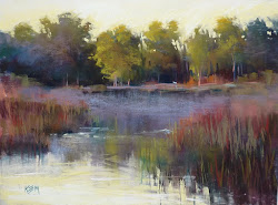 pastel wetlands florida paintings margulis karen reflections painting demo landscape drawing pastels watercolor paint dailypainters demos fine pastelmat paintworks daily