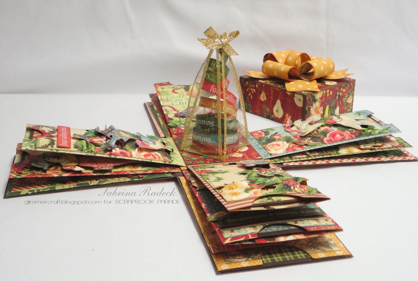 12 Days of Christmas Explosion Box Instructions Available Aspiring to